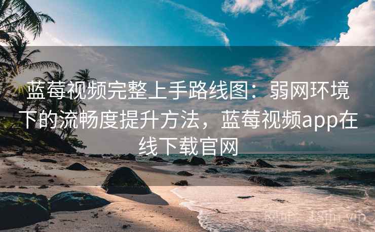 蓝莓视频完整上手路线图：弱网环境下的流畅度提升方法，蓝莓视频app在线下载官网