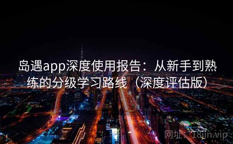 岛遇app深度使用报告：从新手到熟练的分级学习路线（深度评估版）