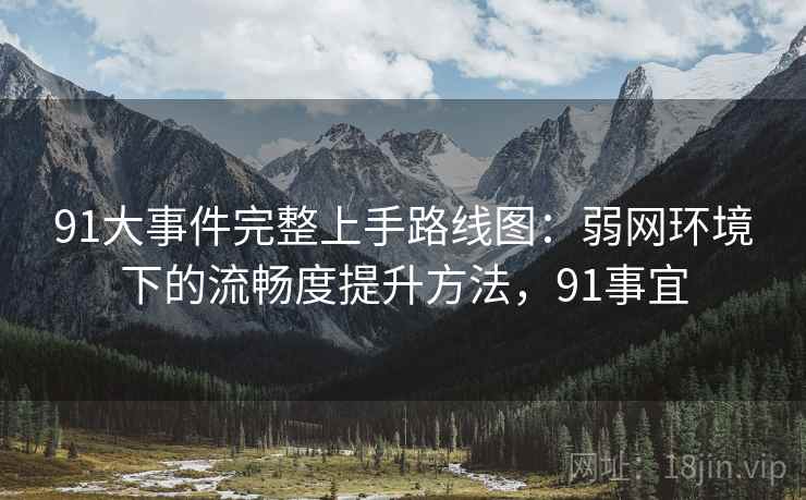 91大事件完整上手路线图：弱网环境下的流畅度提升方法，91事宜