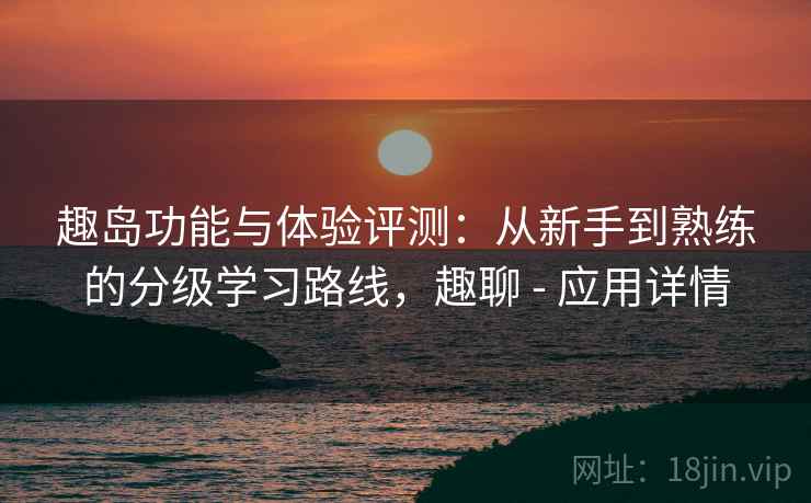 趣岛功能与体验评测：从新手到熟练的分级学习路线，趣聊 - 应用详情
